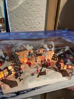 Kerstdorp met doos, zo goed als nieuw., Ophalen of Verzenden, Zo goed als nieuw