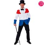 Colbert Rood/Wit/Blauw carnaval of themafeest Nederland!, Kleding | Heren, Carnavalskleding en Feestkleding, Carnaval, Maat 48/50 (M)