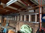 Schuifladder 2x14 tredes, Ophalen, Gebruikt, Ladder, Opvouwbaar of Inschuifbaar