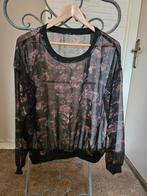 Tuniek met bloemen in zwart/ bordeaux maat L, Ophalen of Verzenden, Zo goed als nieuw, Zwart