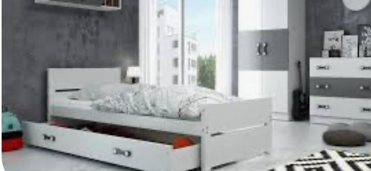 Kinderbed met lade, Kinderen en Baby's, Kinderkamer | Bedden, Zo goed als nieuw, 180 cm of meer, 85 tot 100 cm, Matras, Ophalen