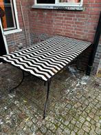 Prachtige Marrokkaanse tuintafel met mozaïek tegel blad, Tuin en Terras, Tuintafels, Ophalen, Gebruikt, Rechthoekig, Overige materialen