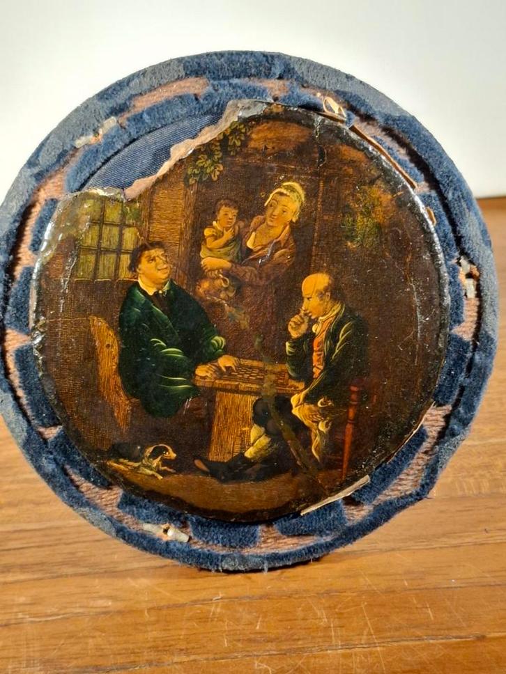 Antiek schilderijtje., Antiek en Kunst, Kunst | Schilderijen | Klassiek, Ophalen of Verzenden