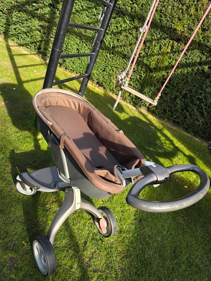 STOKKE Xplory V4 Compleet + Maxi Cosi Optie, Kinderen en Baby's, Kinderwagens en Combinaties, Gebruikt, Kinderwagen, Met reiswieg