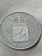 Zeldzame 3 gulden 1823 zilver, Postzegels en Munten, Munten | Amerika, Ophalen of Verzenden, Midden-Amerika