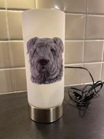 Schemerlamp Bouvier des Flandres met Dimmer, Ophalen of Verzenden, Zo goed als nieuw, Glas, Minder dan 50 cm