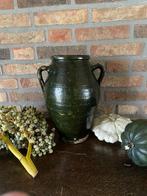 Brocante oude olijfpot, hoogte 29,5 cm, Ophalen of Verzenden