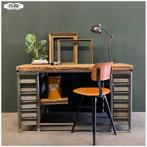 Oude industriële werktafel Werkbank Bureau Keukeneiland