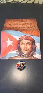 Handgemaakte leren paspoorthoes Che Guevara, Overige merken, Bruin, Nieuw, Ophalen of Verzenden