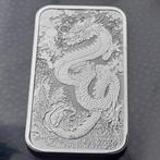 2024 Australia 1 oz silver Dragon Rectangle BU, Ophalen of Verzenden, Losse munt, Zilver