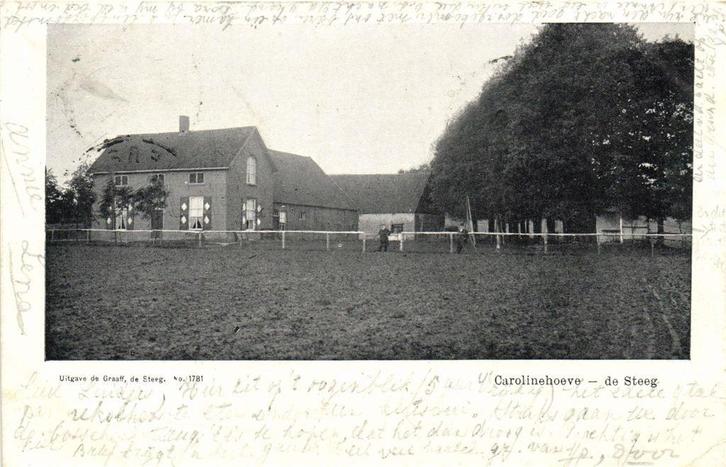 Carolinehoeve - de Steeg - 1904 gelopen, Verzamelen, Ansichtkaarten | Nederland, Ongelopen, Gelderland, Voor 1920, Verzenden