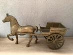 Koperen messing paard en wagen, Antiek en Kunst, Antiek | Koper en Brons, Ophalen of Verzenden, Koper