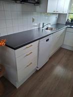 Keuken werkblad 307 cm Ladenkast,Gootsteen en voorraadkastje, Ophalen, Zo goed als nieuw, Enkelwandige keuken