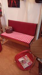 Vintage klepbankje, Huis en Inrichting, Stoelen, Metaal, Gebruikt, Vintage, Ophalen