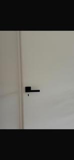 Zwarte deurklinken 5 setjes compleet inclusief toitlet slot, Ophalen of Verzenden, Zo goed als nieuw, Klink of Kruk