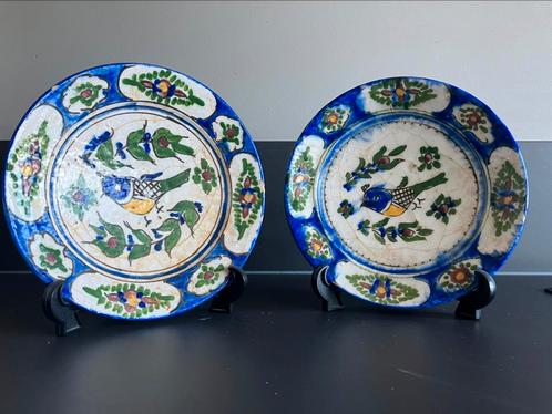 Twee borden Kadjar/Qajar/midden-oosten/perzie, Antiek en Kunst, Antiek | Wandborden en Tegels, Ophalen of Verzenden