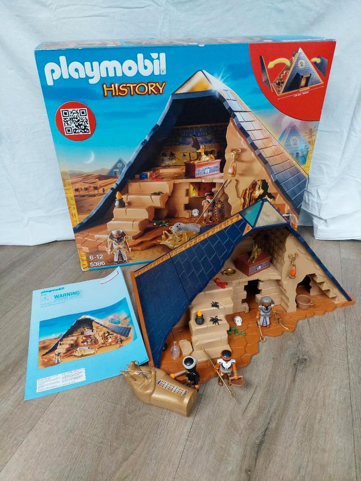 Playmobil 5386 - Egyptische Piramide, Kinderen en Baby's, Speelgoed | Playmobil, Zo goed als nieuw, Complete set, Ophalen of Verzenden