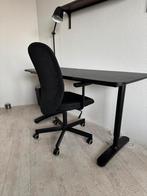 Zwarte bureaustoel, Huis en Inrichting, Bureaus, Ophalen, In hoogte verstelbaar, Gebruikt, Bureau