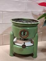 Oliestel resedagroen emaille werkende staat., Antiek en Kunst, Ophalen of Verzenden