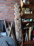2x Antieke oude houten gevel decoratie met hartje boerderij, Ophalen