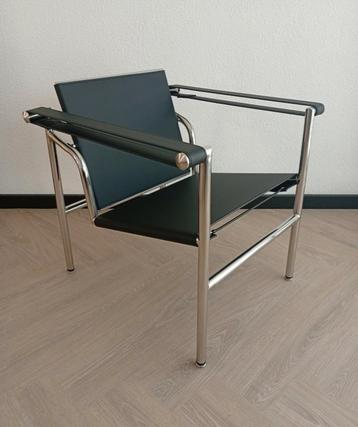Le Corbusier LC1 Zwart Chroom Stoel beschikbaar voor biedingen
