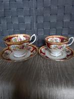 Vintage 3x Kop en Schotel ,ROYAL ALBERT LADY HAMILTON, Onbekend, Ophalen of Verzenden, Zo goed als nieuw, Onbekend