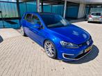 Volkswagen Golf GTE. Leer, schuif/kanteldak, stoelverwarming, Auto's, Zwart, 4 cilinders, Blauw, 1395 cc