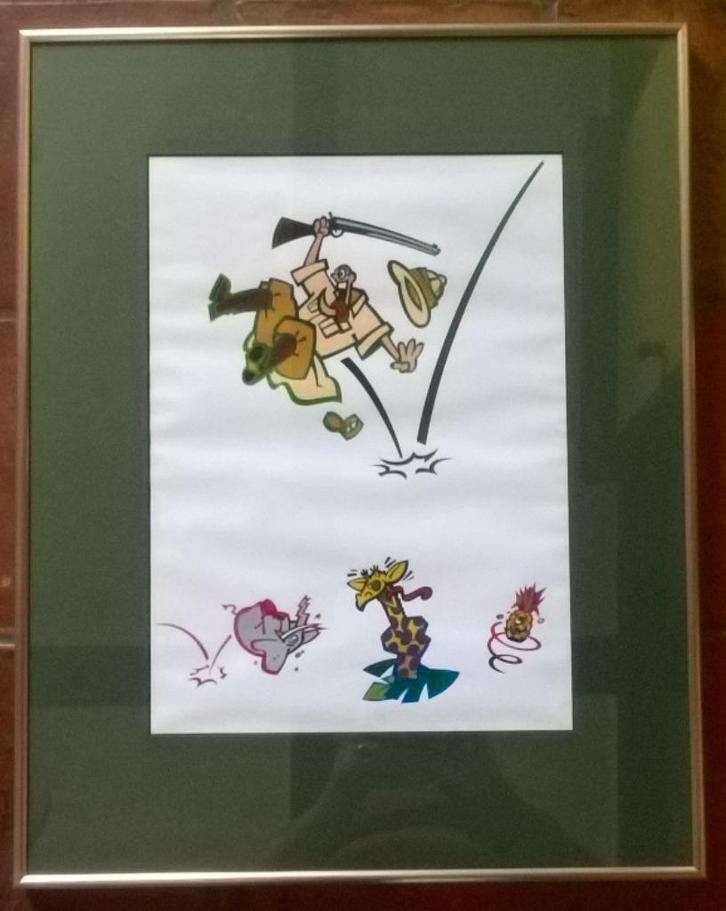 Modern Henk Stolker Grafisch ontwerp nr 507 Tropenkolder, Antiek en Kunst, Kunst | Schilderijen | Modern, Verzenden
