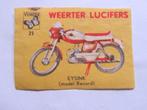 lucifermerk   BROMFIETS  EYSINK  model  record, Ophalen of Verzenden, Gebruikt, Luciferdoosjes of -merken