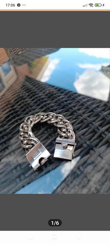 Zilveren schakelarmband Nathalie van Buddha to Buddha,19.5cm beschikbaar voor biedingen