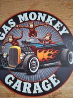 Metalen Bord Gas Monkey Garage - 20 cm, Ophalen of Verzenden, Nieuw