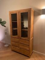 Teak hout vitrine kast, Huis en Inrichting, Kasten | Vitrinekasten, Ophalen, 50 tot 100 cm, Zo goed als nieuw, 150 tot 200 cm