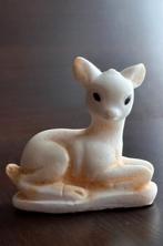 Zeer fraai vintage beeldje van een liggend hertje, Ophalen of Verzenden