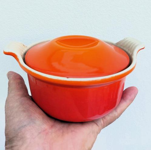 Kleinste pannetje van Le Creuset - 14 cm (240911), Huis en Inrichting, Keuken | Potten en Pannen, Gebruikt, Koekenpan of Braadpan