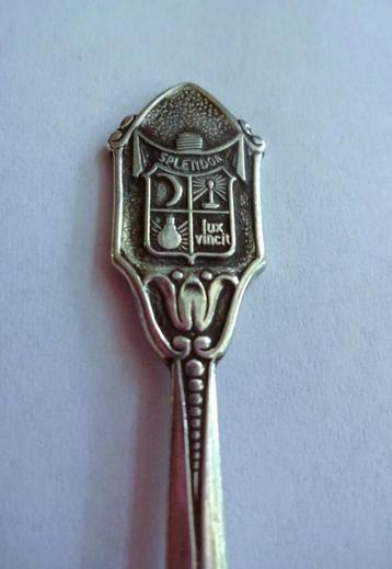 1 Verzilverd Thee Lepeltje splendor * lux vincit 11.5 cm beschikbaar voor biedingen