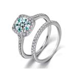Ringen 2 stuks Swarovski maat 17, Verzenden, Nieuw, Zilver