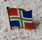 Reversspeld vlag Groningen, Verzamelen, Speldjes, Pins en Buttons, Verzenden, Nieuw, Stad of Land, Speldje of Pin