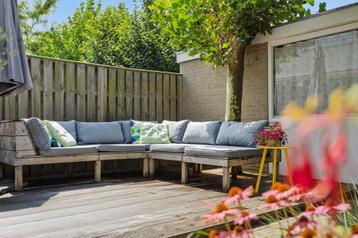 Loungebank douglas hout met kussens beschikbaar voor biedingen