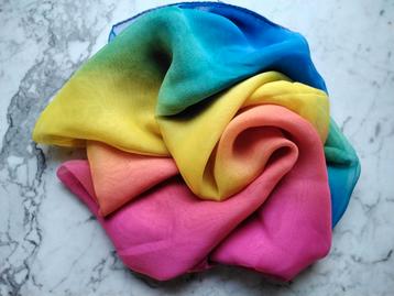 Speeldoek dansdoek REGENBOOG roze seizoenstafel deco doek beschikbaar voor biedingen