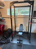 Power Rack + gewichten als hele set te koop, Ophalen, Gebruikt, Krachtstation, Rug
