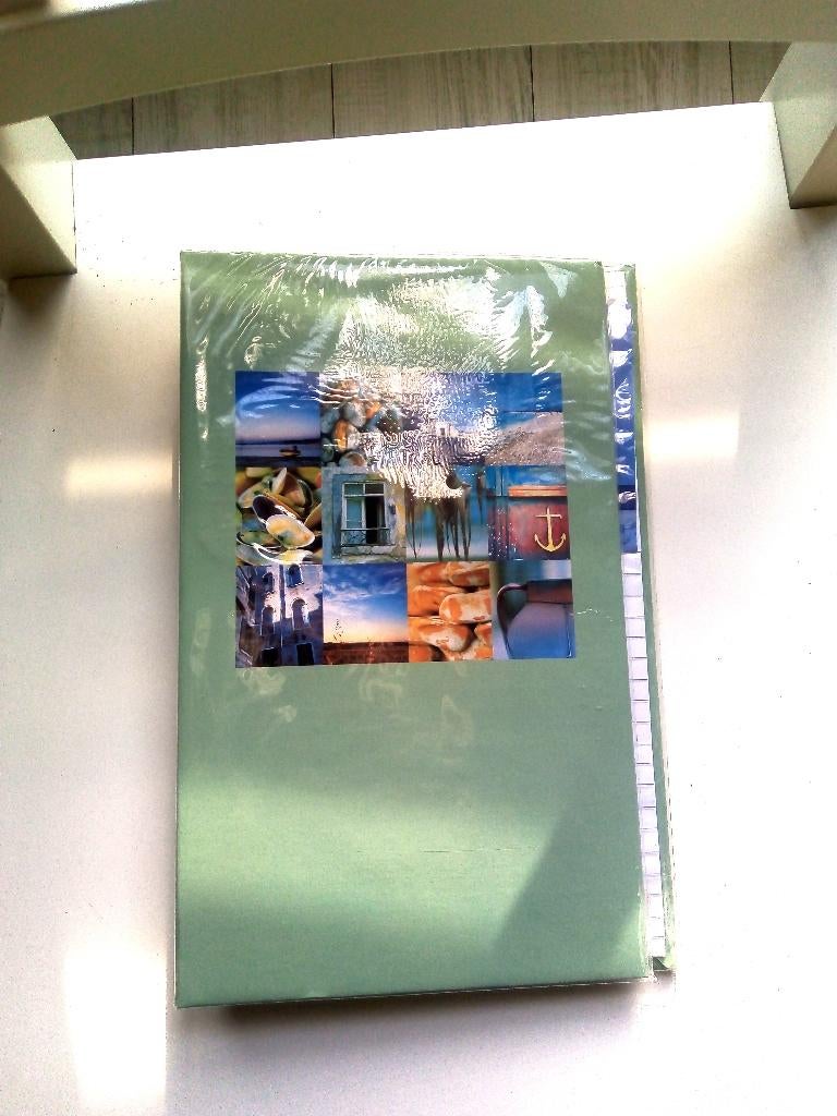 henzo foto wallet groen flip album voor 80 foto's 10x 15 cm, Ophalen of Verzenden, Nieuw, Fotoalbum