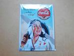 Coca Cola reclamebord pin-up vleugel bord mancave bar 40x30, Ophalen of Verzenden, Nieuw, Reclamebord