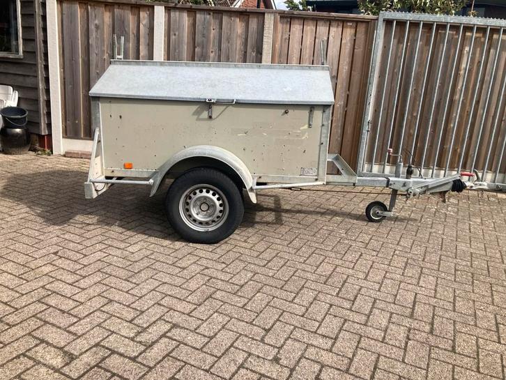 2 stuks Bakwagen bagagewagen vakantieaanhanger geremd 1000kg, Auto diversen, Aanhangers en Bagagewagens, Gebruikt, Ophalen