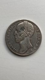 Munt 1 gulden willem 2 uit 1848, Postzegels en Munten, Munten | Nederland, 1 gulden, Zilver, Ophalen of Verzenden, Losse munt