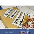R172 SLK AMG LOGO SET ZWART V8 KOMPRESSOR EMBLEMEN SET Merce, Gebruikt, -, Ophalen of Verzenden, -