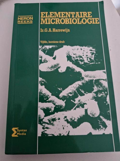 G.A. Harrewijn - Elementaire microbiologie, Boeken, Schoolboeken, Zo goed als nieuw, Nederlands, Overige niveaus, Ophalen of Verzenden