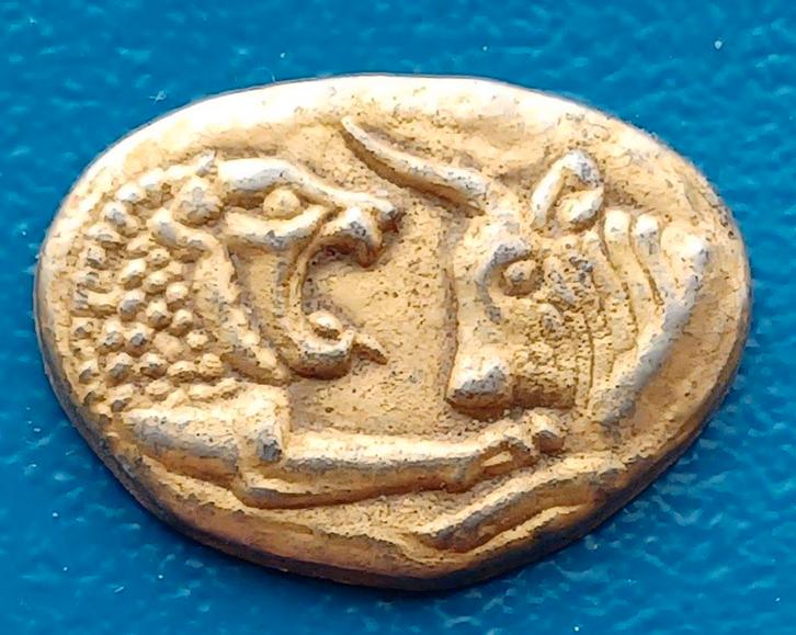 I Stater van Croessus VIe eeuw v.Chr. BP, Postzegels en Munten, Penningen en Medailles, Overige materialen, Nederland, Verzenden