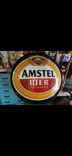 Lichtbak schaal amstel bier, Ophalen, Gebruikt, Reclamebord