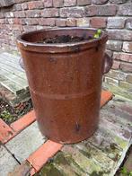 Grote Terracotta Bloempot, Gebruikt, Rond, Binnen, Terracotta