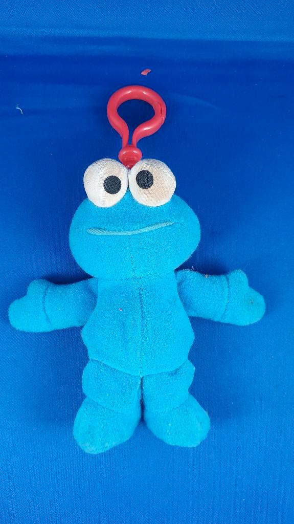 Koekiemonster Clip On Beans Tyco 1997. 14 cm. T4, Kinderen en Baby's, Speelgoed | Knuffels en Pluche, Gebruikt, Overige typen